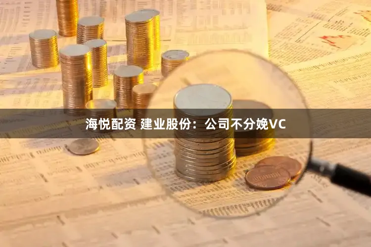 海悦配资 建业股份：公司不分娩VC