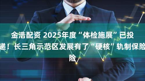 金浩配资 2025年度“体检施展”已投递！长三角示范区发展有了“硬核”轨制保险