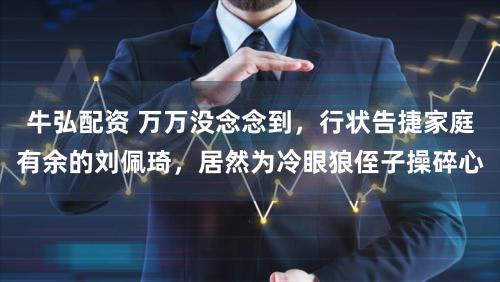 牛弘配资 万万没念念到，行状告捷家庭有余的刘佩琦，居然为冷眼狼侄子操碎心