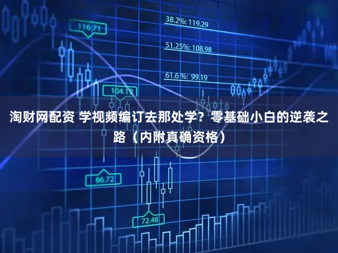淘财网配资 学视频编订去那处学？零基础小白的逆袭之路（内附真确资格）